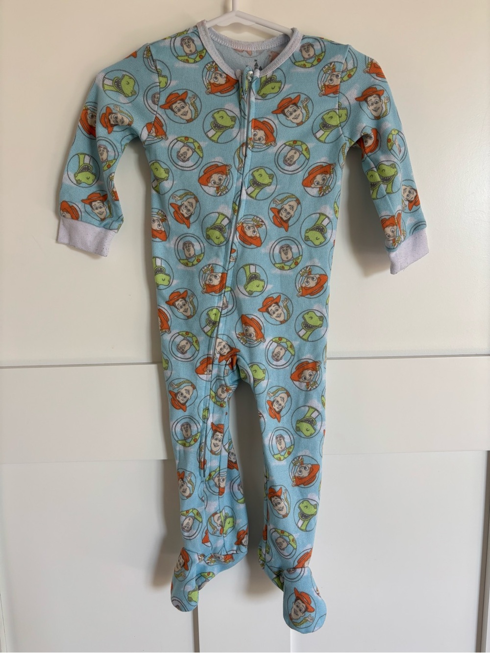 Disney Toy Story Light Blue Footed Pajamas